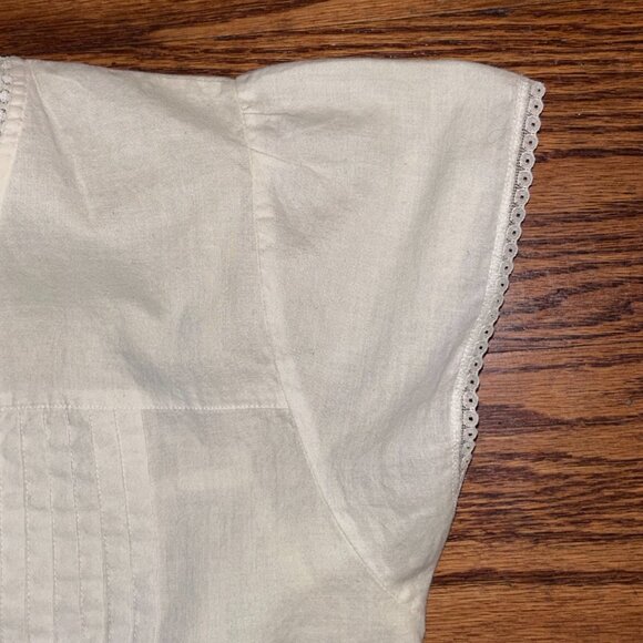 Lewis Frimel Cottagecore Pintuck Cap Sleeve Cotton Nightgown Size Small - Picture 7 of 14